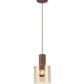 Brita Adjustable E27, Mocha/Amber Glass Single Pendant Light additional 10