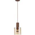 Brita Adjustable E27, Mocha/Amber Glass Single Pendant Light additional 11