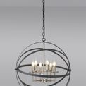 Gale Pendant, 6 x E14, Anthracite/Satin Nickel additional 3