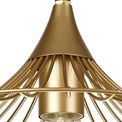 Brenda Shallow Pendant, 1 x E27, Painted Gold additional 8