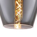Zelda Pendant 17cm Round, 1 x E27, Chrome &amp; Smoke additional 7