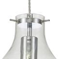 Zelda Pendant 17cm Round Light, 1 x E27, Chrome &amp; Clear additional 8