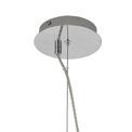 Zelda Pendant 28cm Round, 1 x E27, Chrome &amp; Clear additional 13