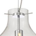 Zelda Pendant 28cm Round, 1 x E27, Chrome &amp; Clear additional 14