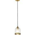 Kerry Pendant 15cm Dome, 1 x E27 (Max 20W), Ancient Brass &amp; Clear additional 3