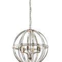 Christina Large Round Pendant, 6 Light E27, Polished Nickel additional 4