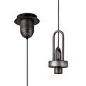 Angela Suspension Kit, 1 x E27, Aged Pewter/Matt Black additional 3