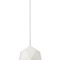 Isla Single Pendant, 1 Light Adjustable E27, White/Silver Inner additional 4