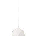 Isla Single Pendant, 1 Light Adjustable E27, White/Silver Inner additional 3