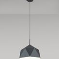 Isla Single Pendant, 1 Light Adjustable E27, Graphite/White Inner additional 2