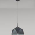 Isla Single Pendant, 1 Light Adjustable E27, Graphite/White Inner additional 1