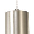 Opal Narrow Pendant, 1 x E27, Satin Nickel/Opal Glass &amp; Clear Twisted Cable additional 8