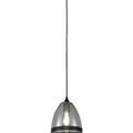 Kerry Pendant 20cm Cone, 1 x E27 (Max 20W), Matt Black &amp; Smoke additional 3