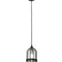 Kerry Pendant 15cm Dome, 1 x E27 (Max 20W), Matt Black &amp; Smoke additional 3