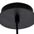 Kerry Pendant 15cm Dome, 1 x E27 (Max 20W), Matt Black &amp; Smoke additional 7