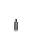 Brita Slim 1 Light Adjustable E27 Single Pendant, Black/Smoke Fade Glass additional 5