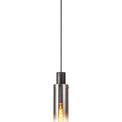 Brita Slim 1 Light Adjustable E27 Single Pendant, Black/Smoke Fade Glass additional 4