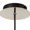 Brita Slim 1 Light Adjustable E27 Single Pendant, Black/Smoke Fade Glass additional 9