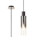 Brita Slim 1 Light Adjustable E27 Single Pendant, Black/Smoke Fade Glass additional 10