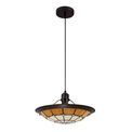 Alysia 1 Light Pendant E27 With 35cm Tiffany Shade, Cream/Beige/Clear Crystal Centre/Aged Antique Brass Trim/Black additional 6