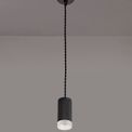 Sienna 1 Light 11cm Pendant Light GU10, Sand Black/Acrylic Ring additional 2