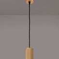 Sienna 1 Light 11cm Pendant Light GU10, Champagne Gold/Acrylic Ring additional 1