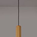 Sienna 1 Light 20cm Pendant Light GU10, Champagne Gold/Acrylic Ring additional 2