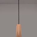 Sienna 1 Light 20cm Pendant Light GU10, Rose Gold/Acrylic Ring additional 1