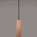 Sienna 1 Light 30cm Pendant Light GU10, Rose Gold/Acrylic Ring additional 1