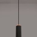 Sienna 1 Light 20cm Pendant Light GU10, Rose Gold/Sand Black additional 2