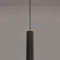 Sienna 1 Light 30cm Pendant Light GU10, Rose Gold/Sand Black additional 1
