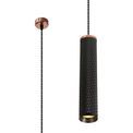Sienna 1 Light 30cm Pendant Light GU10, Rose Gold/Sand Black additional 3
