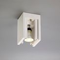 Ivy Square Ceiling, 1 x GU10 (Max 25W), White Paintable Gypsum additional 1