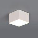 Petra Spotlight 9cm Square 1 x 10W LED, 3000K, 700lm, Sand White, additional 3