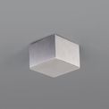 Petra Spotlight 9cm Square 1 x 10W LED, 3000K, 700lm, Satin Aluminium, additional 4