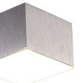 Petra Spotlight 9cm Square 1 x 10W LED, 3000K, 700lm, Satin Aluminium, additional 7