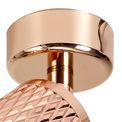 Sienna Surface Mounted Spot Light, 1 x GU10, Rose Gold additional 8