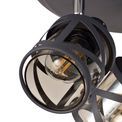 Naomi Matt Grey/Polished Chrome/Cognac Spotlight Round Light (3 E14) additional 8