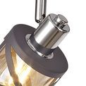 Naomi 4 Linear Spotlight E14, Matt Grey/Polished Chrome/Cognac Bar Light additional 7