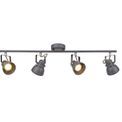 Tatum Adjustable Linear Bar Spotlight, 4 x GU10 (Max 10W LED), Matt Grey/Polished Chrome additional 3