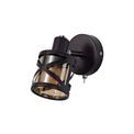 Naomi 1 Light Switched Spotlight E14, Oiled Bronze/Polished Chrome/Amber additional 4