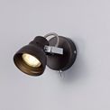 Tatum 1 x GU10 (Max 10W LED), Oiled Bronze/Polished Chrome Adjustable Switched Spotlight additional 1