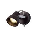 Tatum 1 x GU10 (Max 10W LED), Oiled Bronze/Polished Chrome Adjustable Switched Spotlight additional 3