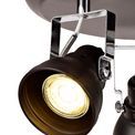 Tatum Adjustable, Oiled Bronze/Polished Chrome, Trio Round Spotlight Light additional 6