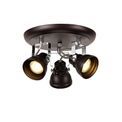 Tatum Adjustable, Oiled Bronze/Polished Chrome, Trio Round Spotlight Light additional 3