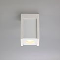 Ivy 1 Light Square Ceiling GU10, White Paintable Gypsum With Matt White Cover additional 3