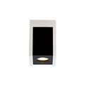 Ivy 1 Light Square Ceiling GU10, White Paintable Gypsum With Matt Black Cover additional 11