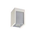 Ivy 1 Light Square Ceiling GU10, White Paintable Gypsum With Polished Chrome Cover additional 7