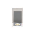Ivy 1 Light Square Ceiling GU10, White Paintable Gypsum With Polished Chrome Cover additional 10