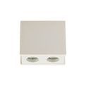 Ivy 2 Light Rectangular Ceiling GU10, White Paintable Gypsum With Matt White Cover additional 5